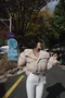 秋日序曲-韓國短版內刷羊羔毛外套