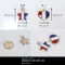 A1423/A1424 星星/愛心美國風金屬小配件 1入 (Flag Décor)