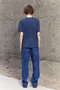 【23SS】Wooalong 刺繡LOGO短袖上衣(深藍)