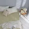 200織紗精梳棉三件式床包組(雙人)草綠紋
