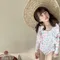 清新小碎花防曬泳衣