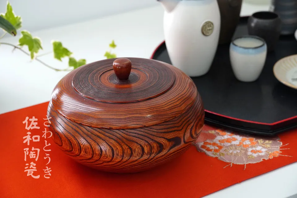 夏目附蓋果子器-日本製