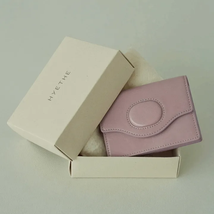 HYETHE－EGGSHELL CARD WALLET（LAVENDER）薰衣草紫