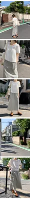 98doci made－OAT/口袋工作裙Stopper Cargo Long Skirt：深灰