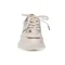 CANNA-1 拼接蛇紋氣墊增高休閒鞋-白色