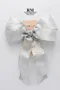 亮麗銀色蝴蝶結(W707S-11/Radiant Silver Butterfly Bow) ｜手作｜布置｜素面｜緞帶用途