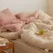 韓製寢具MAATILA－Villa de Café 高密度純棉雙面棉被：玫瑰奶茶