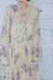 2件SET！花束繫帶雪紡襯衫+雙層細褶裙（5色：黃）