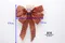 命運格子蝴蝶結(W852/Destiny Plaid Butterfly Bow) ｜手作｜布置｜紅色｜緞帶用途