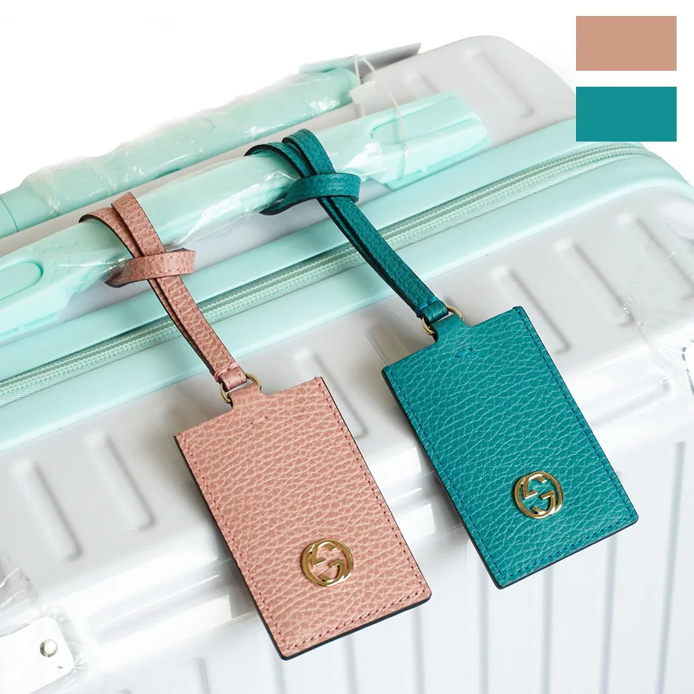 Gucci 牛皮雙G行李吊牌(381774-多色)