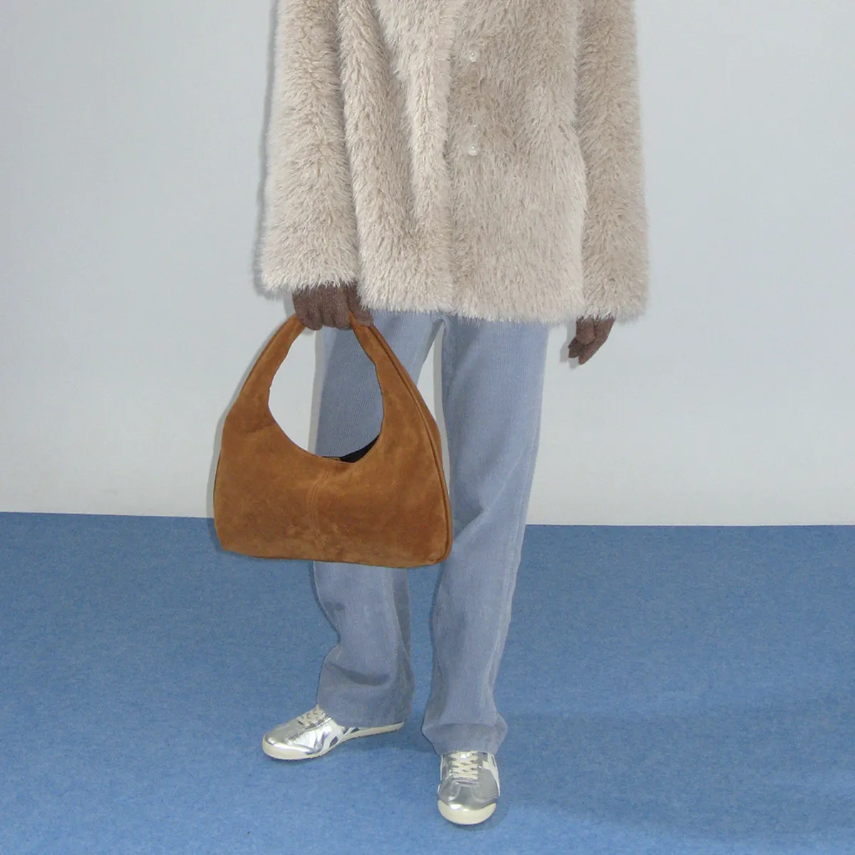 韓國設計師品牌Yeomim－ plump bag (suede camel)