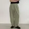 Dailyjou －口袋造型後鬆緊長褲：3 colors