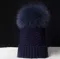 FS00343   超大毛球捲邊麻花針織毛線帽