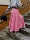 SALE/LINENNE品牌自訂款－moore flare skirt (2color)：剪裁喇叭長裙
