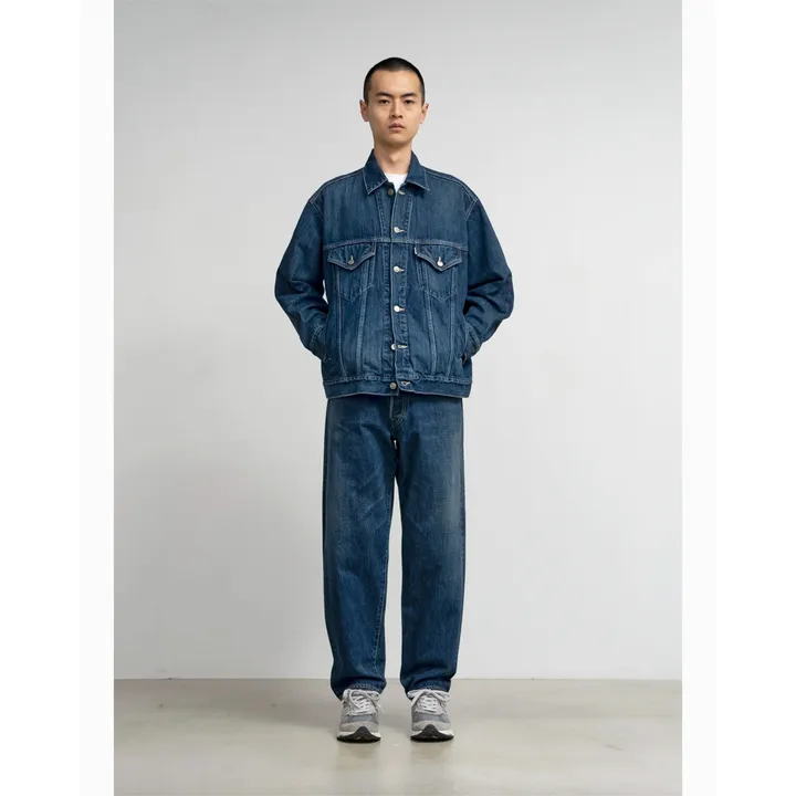 現貨】Graphpaper｜2024AW Selvage Denim Two Tuck Tapered Pants