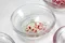 菊紅旋紋玻璃小皿-日本製