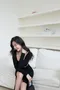 邱比特之箭-韓國短版側釦方領上衣+開叉裙 套裝