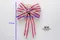 聖誕老人蝴蝶結(W218S-3/Christmas Santa Claus Butterfly Bow) ｜手作｜布置｜紅色｜緞帶用途