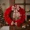【NEW新品上市】聖誕派對系列花圈1(Christmas wreath)-16/18/24英吋/inch｜緞帶王｜獨一無二｜聖誕節｜絨布花圈｜緞帶花圈｜客製化｜聖誕裝飾｜門裝飾