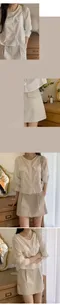 SALE／Slowand made－細褶棉短裙：3 size