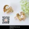 A1656-1 美人魚的眼淚貝殼珍珠金屬配件 2入  (A1656-1 Pearl Décor)｜3D預覽
