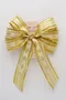 閃耀雪花蝴蝶結(W537G-2/Sparkling Snowflake Butterfly Bow) ｜手作｜布置｜金色｜緞帶用途