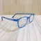 EGK兒童館-中大童款 | EG-Plus UV420濾藍光眼鏡 | TR材質方圓透色深藍款EK46