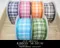 PF238-38 甜美格子多彩緞帶38MM  (PF238-38 Plaid Ribbon in Various Colors 38mm)