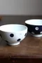西海陶器 水玉點點飯碗  白色 / 藍色