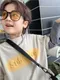 刷色字母假兩件（刷毛/不刷毛）現貨90.100