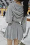 韋瓦第之春-韓國短版連帽外套+韓國傘褲裙