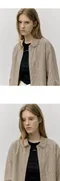 【25SS】Rola Rola 下擺LOGO格紋襯衫(卡其)