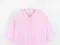 LINENNE－seersucker over half shirt (pale pink)：粉色泡泡紗短袖襯衫