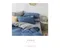 240織紗精梳棉薄被套床包組(深海藍-雙人)純色系列