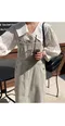어리틀빗A little b－age sailor blouse (2color)：方形領短版襯衫