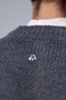 NIHOW made｜花卉圖案針織外套(灰)