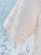 圈圈簍空刺繡 布蕾絲純色洋裝＿（2色：白）