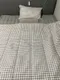 韓製寢具MAATILA－夏季波紋棉被：深色格紋（SS/Q/K尺寸）