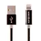 Apple原廠認證LED Lightning(MFi)智能傳輸線-黑(1M)