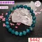 🌸貞緣水晶飾品🌸AB022藍綠鋰輝手鍊8+mm