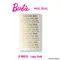 Barbie LOGO貼紙 六色