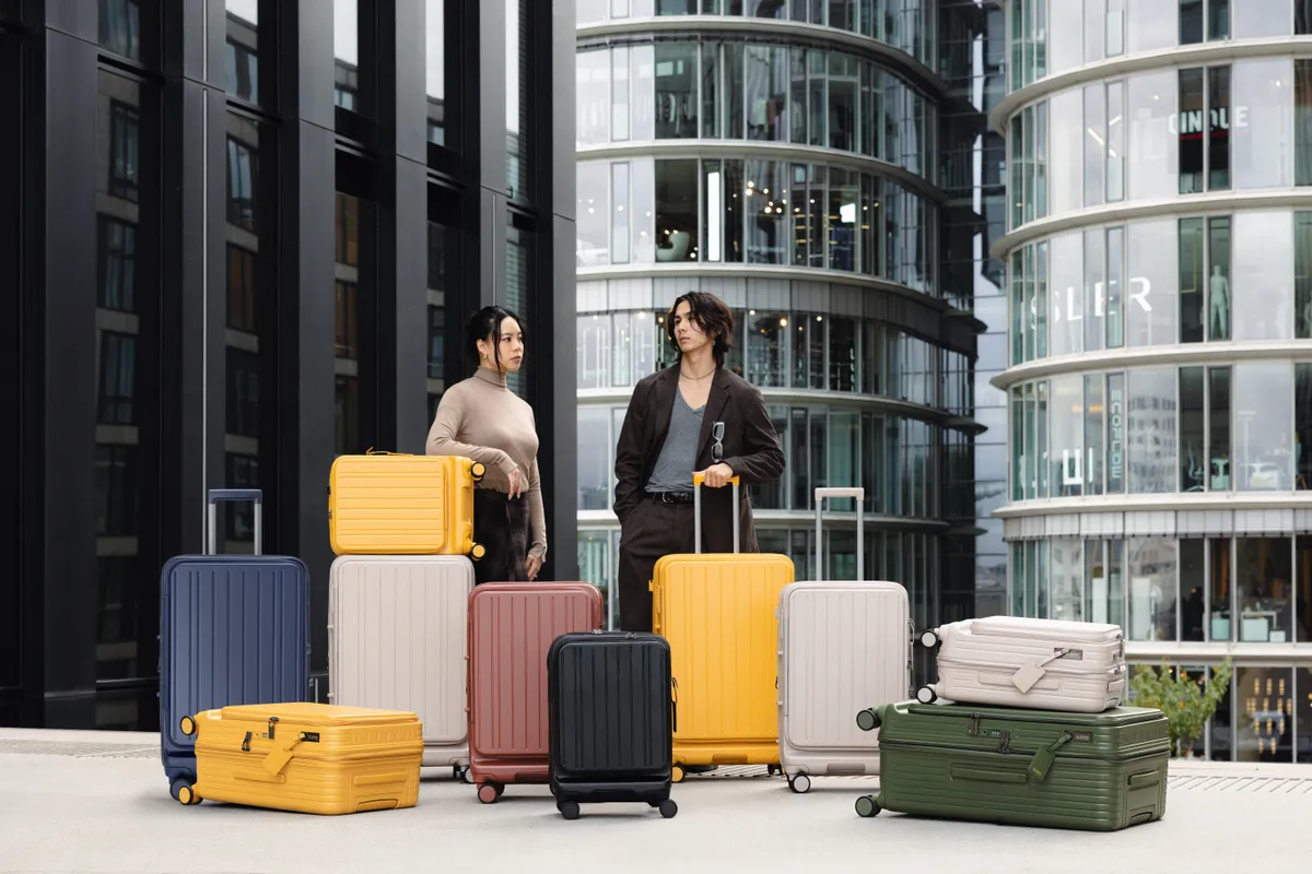 DUO雙開系列煞車箱前開、對開通通行！-SWISS STYLE 精工行李箱