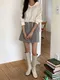 【預購】韓國連線 正韓 蕾絲彈性連帽上衣