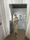 韓國蕾絲傘長洋裝(有胸墊)