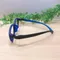 EGK兒童館-中童款 | EG-Plus UV420濾藍光眼鏡 | TR材質鏡腳仿彈簧彈性深藍配色小方款9005C07