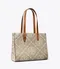 TORY BURCH SMALL T MONOGRAM CONTRAST EMBOSSED TOTE