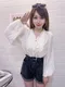 胸前打摺娃娃衣-杏色