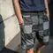 R.P.T.N Plaid Shorts -R.P.T.N 拼接格紋短褲