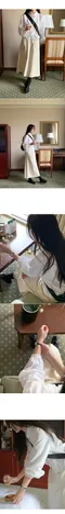 98doci made－下擺抽繩造型襯衫：3 color