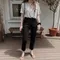Slowand made－夏季貼身黑色直筒褲：3 size（有長短版本）